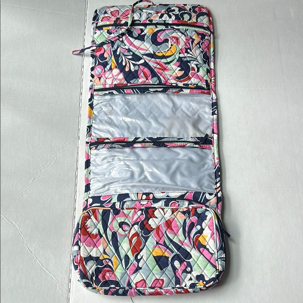 Vera Bradley Grand Hanging Organizer MOD PAISLEY Floral Makeup Bag